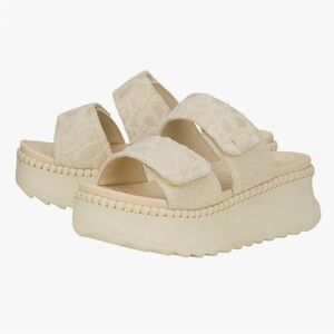 New Hey Dude Women's Delray Slide in Whipstitch Platform Sandals!!